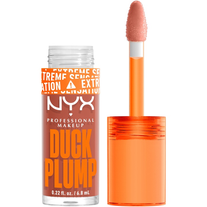 Luciu de buze NYX PM Duck Plump, 7 ml, Apri-Caught