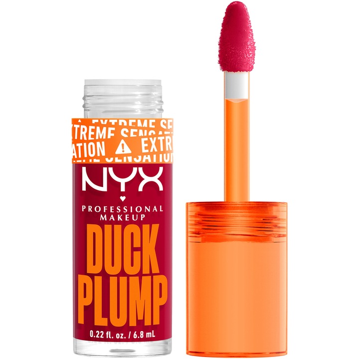 Luciu de buze NYX PM Duck Plump, 7 ml, Hall of flame