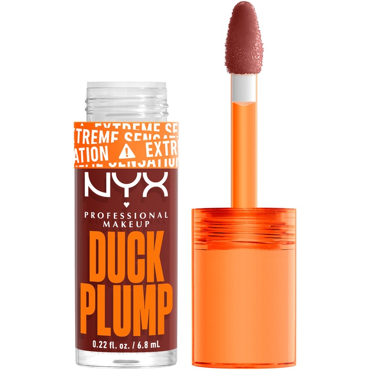 Luciu de buze NYX PM Duck Plump, 7 ml, Wine not?