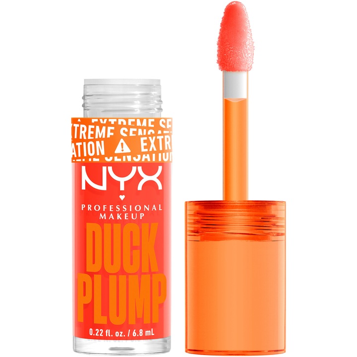 NYX , Гланц за устни PM Duck Plump, 7 мл, Peach Out
