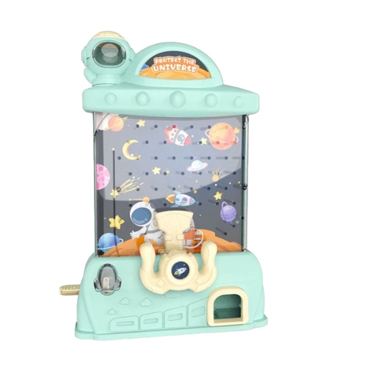 Jucarie interactiva Astronaut Ball Catcher, prinderea mingii, pentru copii, coordonarea ochi-mana, albastru