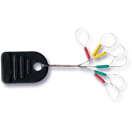 Zebco Stopper In Silicone Per Pesca – Fermaglio Rosso Mini, Accessorio Unisex Adulto - 6