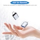 Адаптер USB 3.0 OTG -Type-C, Wieysdoo, сив