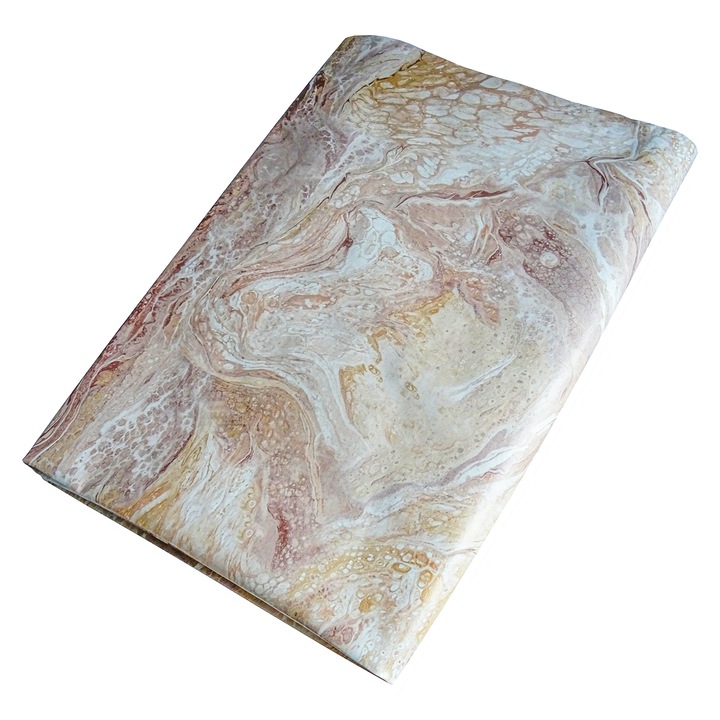 Fata de masa tip musama Natalia, 200x140 cm, impermeabila, imitatie piatra naturala, NS12
