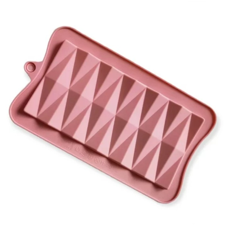 Forma din silicon pentru ciocolata, Roz