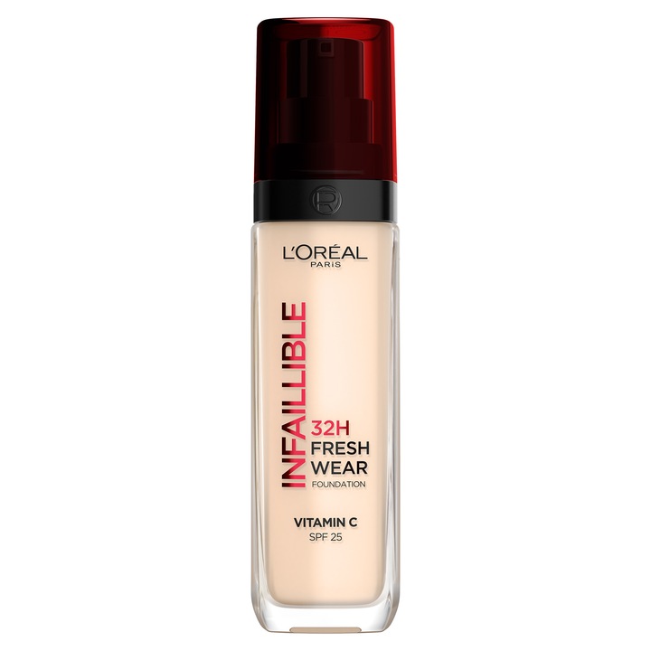 Transzferálló alapozó L'Oreal Paris Infaillible 32H Fresh Wear, 10 semleges alaptónus, 30 ml