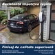 Stalp montare incarcatoare auto electrice, Universal Ufixed, Rezistent la Rugina, Potrivit pentru Utilizare in Exterior, Compatibil cu Incarcatoare Tesla si J1772, Negru