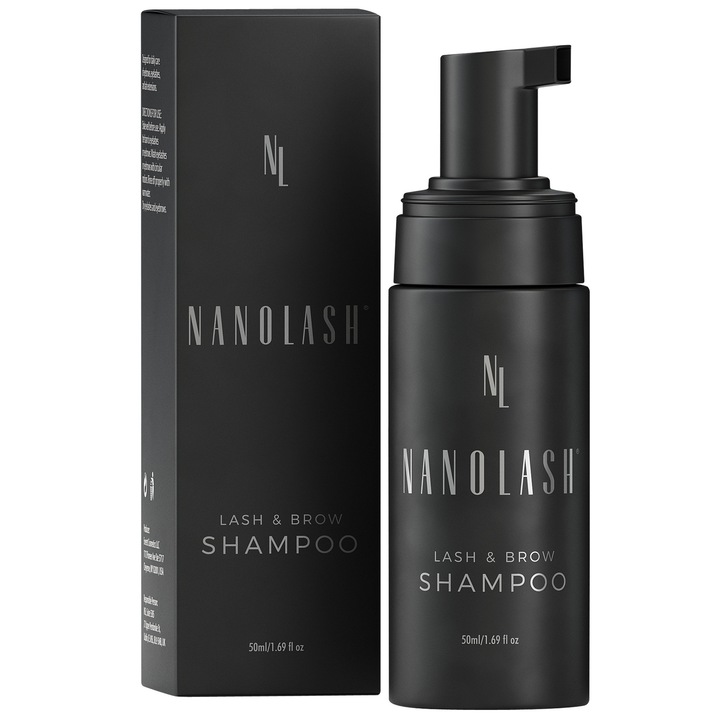 Шампоан за почистване на мигли и вежди, Nanolash, 50 мл