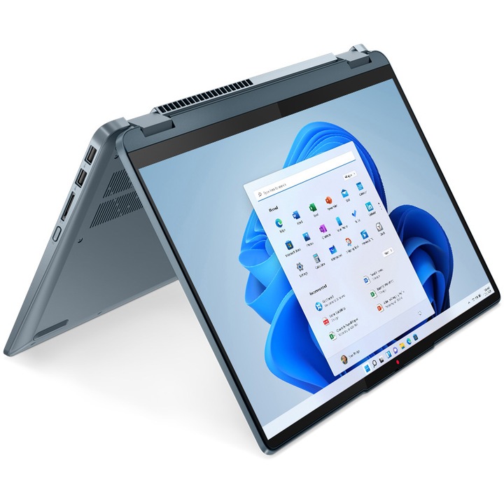 Lenovo IdeaPad Flex 5 14ALC7 14" WUXGA Touch laptop, AMD Ryzen™ 7 5700U, 16GB, 512GB SSD, AMD Radeon™ Graphics, Windows 11 Home, Nemzetközi angol billentyűzet, Kék
