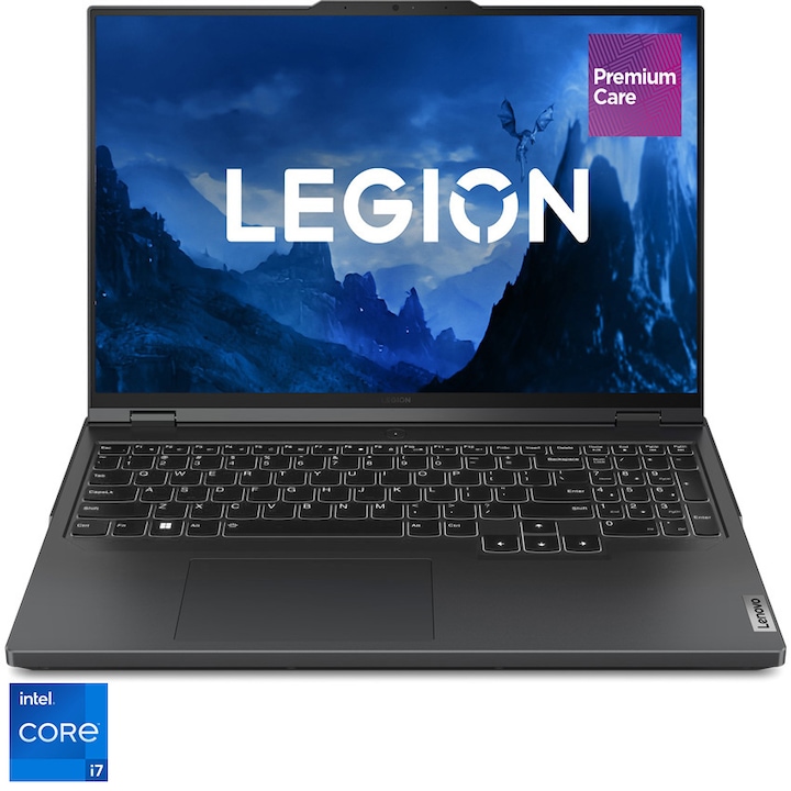 Lenovo Legion Pro 5 16IRX9 Gaming laptop Intel® Core™ i7-14700HX processzorral max. 5.5 GHz, 16", WQXGA, 32GB, 1TB SSD, NVIDIA GeForce RTX 4070 8GB GDDR6, No OS, Nemzetközi angol billentyűzet, Szürke