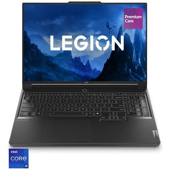 Laptop Gaming Legion 7 16IRX9 cu procesor Intel Core i9-14900HX, pana la 5.8GHz, 16'', 3.2K, IPS, 165Hz, 32GB DDR5, 1TB SSD, NVIDIA GeForce RTX 4060 8GB GDDR6, No OS, Eclipse Black, 3y on-site, Premium Care