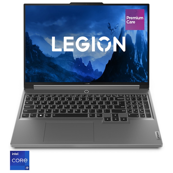 Лаптоп Gaming Lenovo Legion 5 16IRX9, Intel® Core™ i9-14900HX, 16", WQXGA, 32GB, 1TB SSD, NVIDIA GeForce RTX 4070 8GB, No OS, Luna Grey, 3y on-site, Premium Care