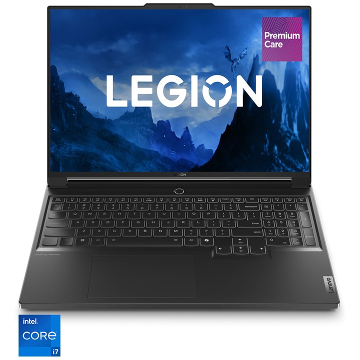 Лаптоп Gaming Lenovo Legion 7 16IRX9, Intel® Core™ i7-14700HX, 16", 3.2K, 32GB, 1TB SSD, NVIDIA GeForce RTX 4070 8GB, No OS, Eclipse Black, Premium Care