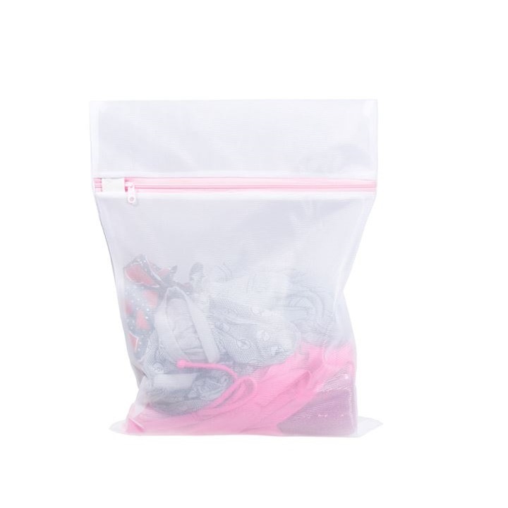 Бял XXL калъф за пране на сутиен 60x90см