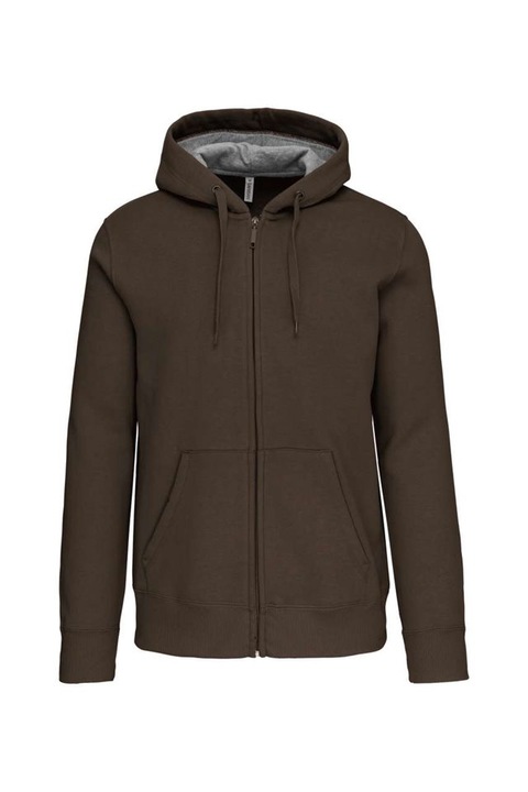 Hanorac unisex cu gluga - KA444, Kaki inchis