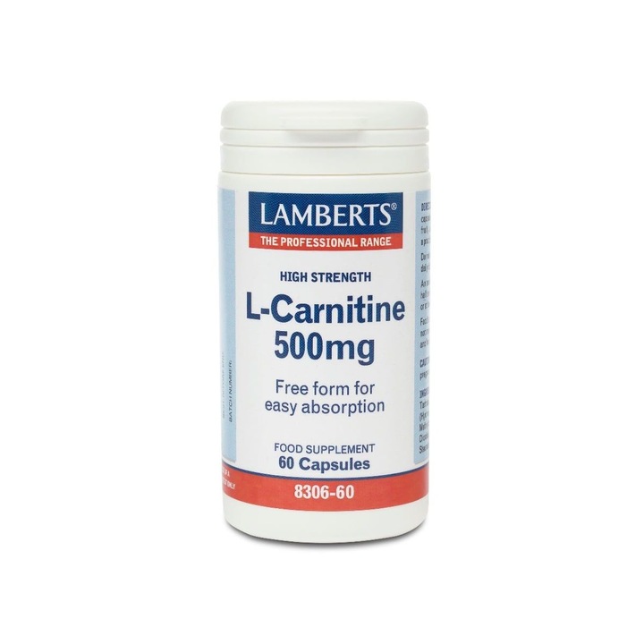 L-carnitina, Lamberts, 60 capsule