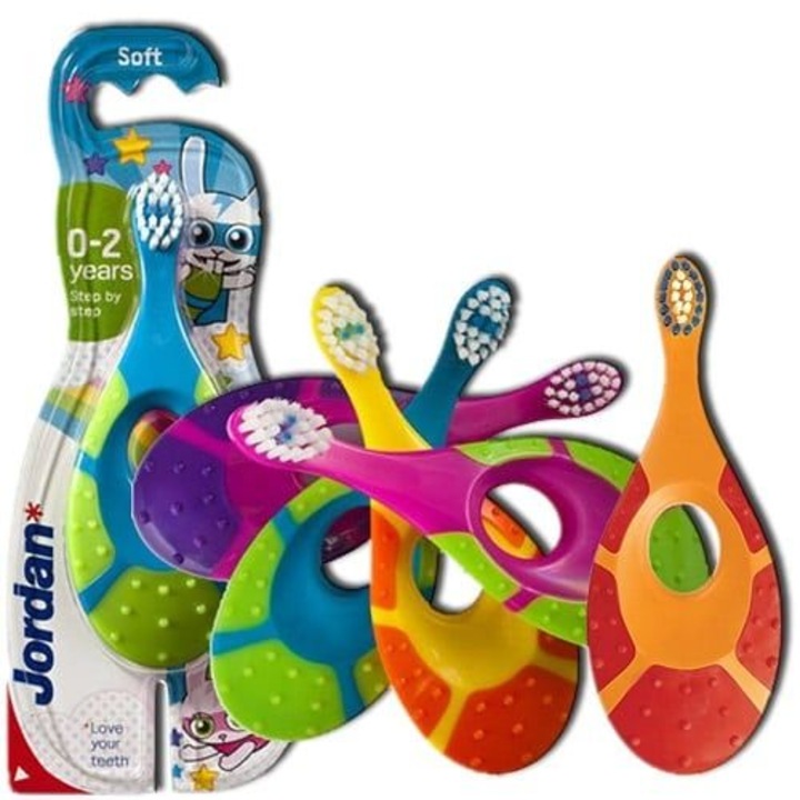 Periuta de dinti pentru copii, Jordan, Multicolor