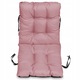 Perna pentru fotoliu Lounger, SuperKissen24, 48x48x48, roz pudra