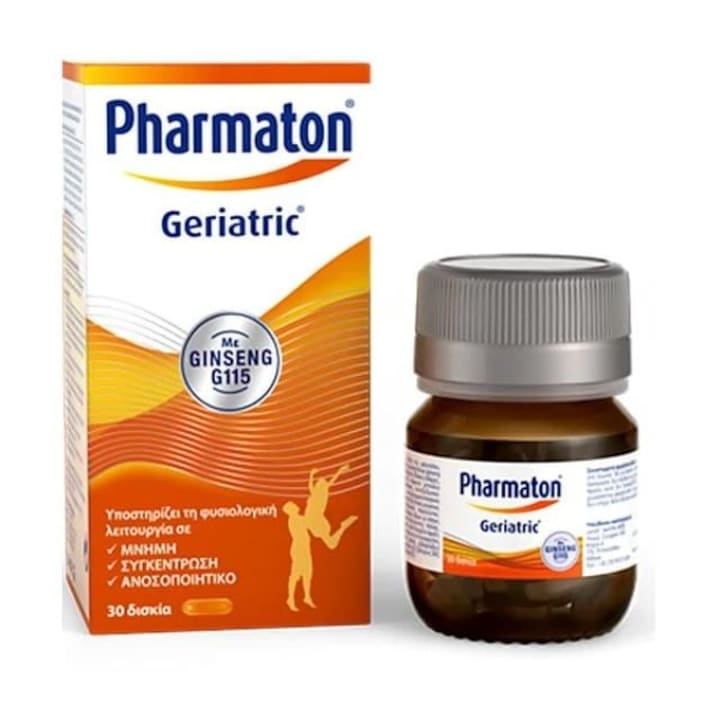 Pharmaton Geriatric cu Ginseng G115, 30 comprimate