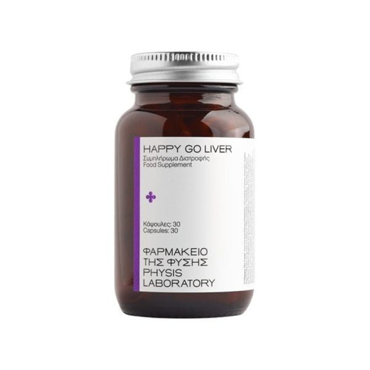 Supliment alimentar pentru sistemul gastrointestinal Physis Lab Happy Go Liver, 30 capsule