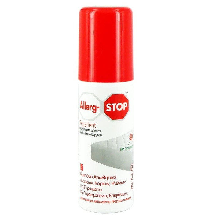 Spray repelent acarieni/purici, Allerg-STOP, Protectie antialergica, 250ml