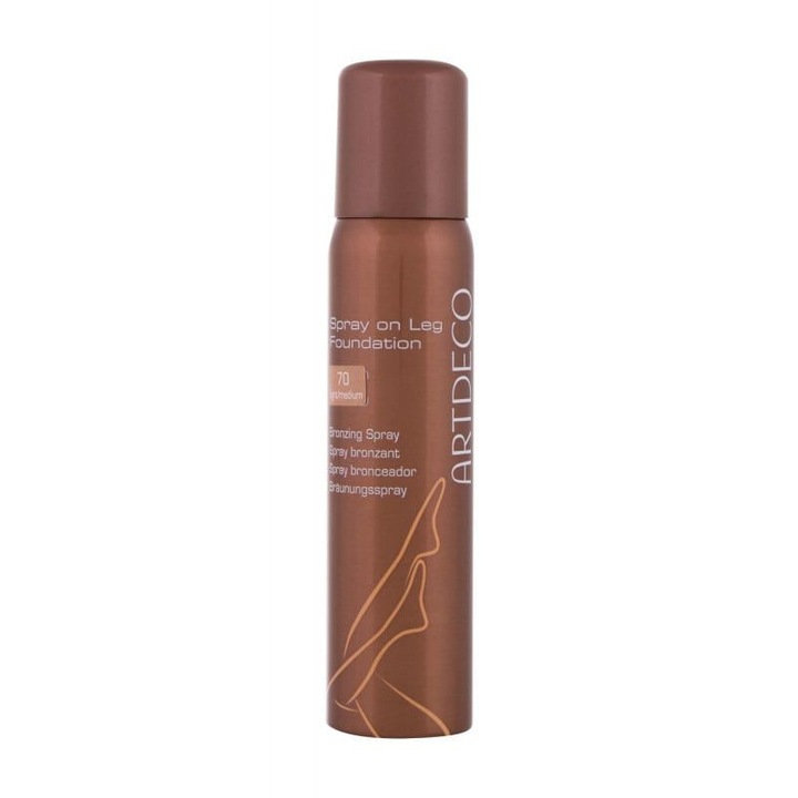 Spray az egyenletes barnulásért Artdeco, Spray on Leg Foundation, No 70 Light-Medium, 100 ml