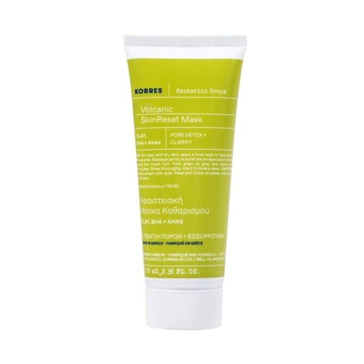 Masca de fata Korres Santorini Grape Volcanic SkinReset, pentru ten mixt, cu argila, 70ml