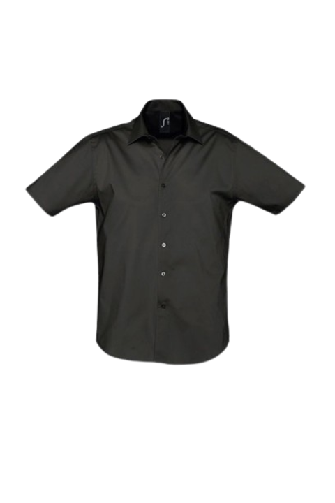 Sol's Broadway rövid ujjú férfi ing - SO17030, Fekete