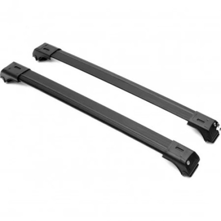2 db univerzális csomagtartó rudas készlet, Wingbar, rögzítéssel a hosszanti rudaknál, hossza 135 cm, fekete szín