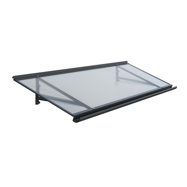 Фиксиран сенник, Arctom, антрацит, 140 х 45 см