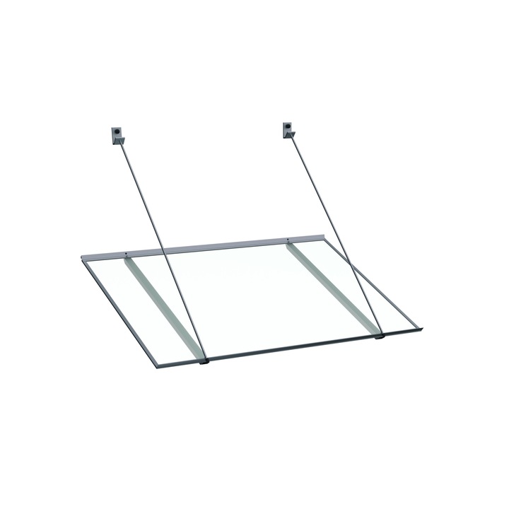 Copertina usa, Arctom, Aluminiu/Policarbonat, 120 x 70 cm, Argintiu/Transparent