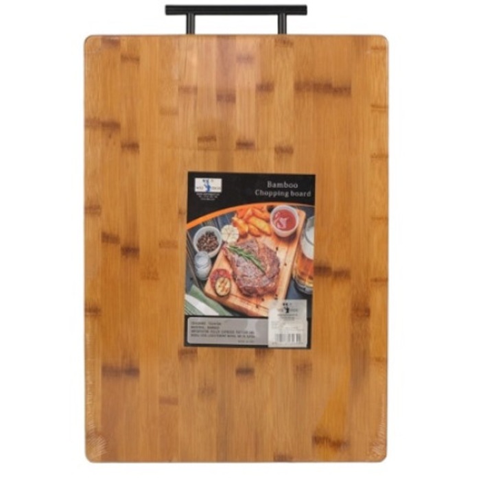 Tocator cu maner din lemn bambus, 45 X 32 CM, Wei 13969