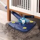 Mop multifunctional NEXTLY pentru suprafete uscate si ude, cap triunghiular rotativ 360°, stergator pentru geamuri, podele, pereti, mobila, laveta microfibre, maner telescopic, ajustabil