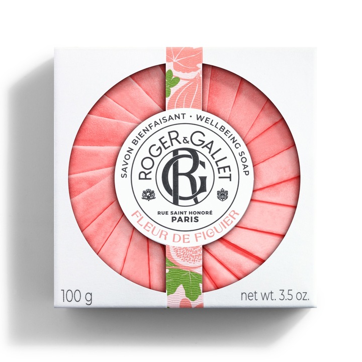 Ароматизиран сапун, Roger & Gallet, 100g, Бял/Розов