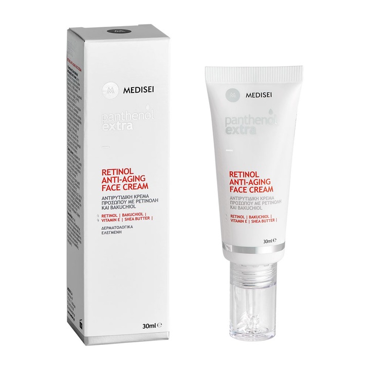 Arckrém, Panthenol Extra, Retinol, Öregedésgátló, 30 ml
