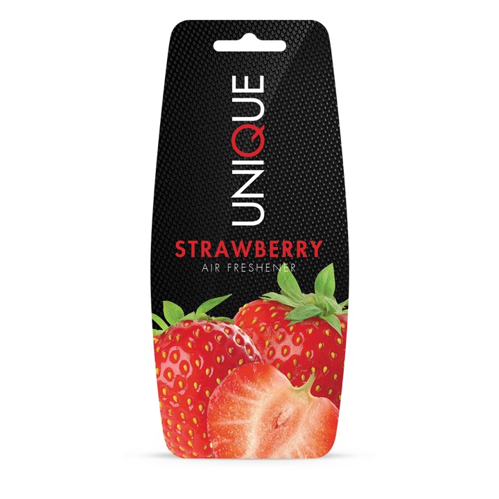 Комплект от 3 броя ароматизатори за кола Unique, UCARE, Strawberry aroma