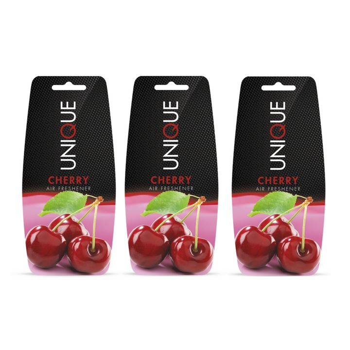 3 db légfrissítő készlet Unique, UCARE, Cherry Aroma