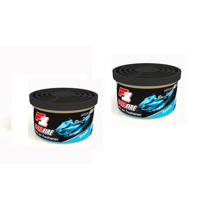 F1 Speed Fire autó légfrissítő készlet, UCARE, Fresh aroma, 35 g, 2 dobozos