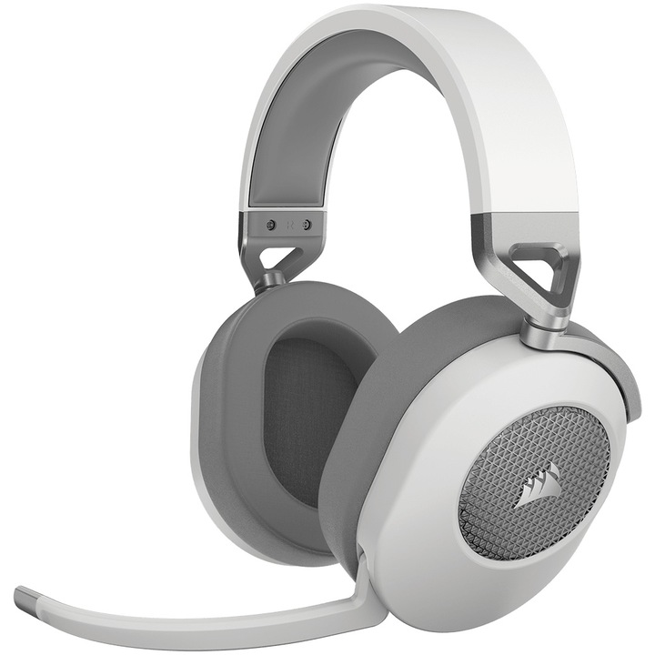 Безжични/bluetooth геймърски слушалки Corsair HS65 V2, бели
