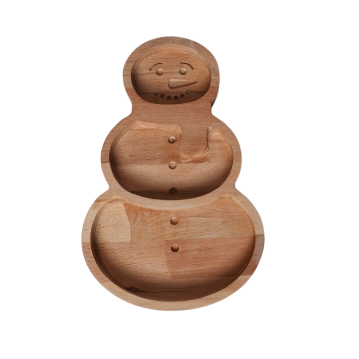 Platou servire, Om de Zapada, Lemn de Fag, 30 x 19 cm