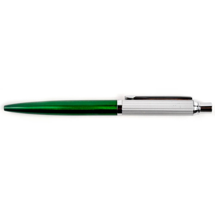 Химикалка Regal Click-Clack, метален корпус, зелен и сребрист цвят
