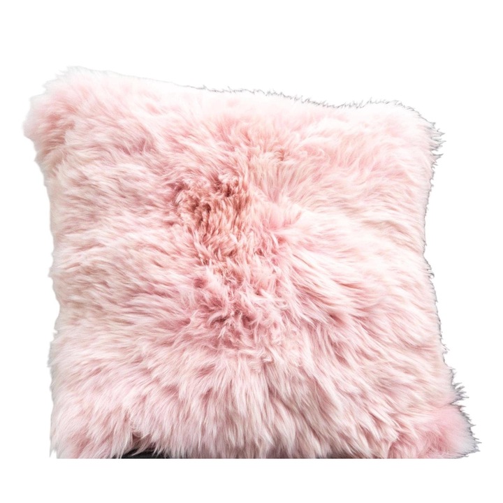 Perna decorativa, Native Natural, Blana naturala, Roz