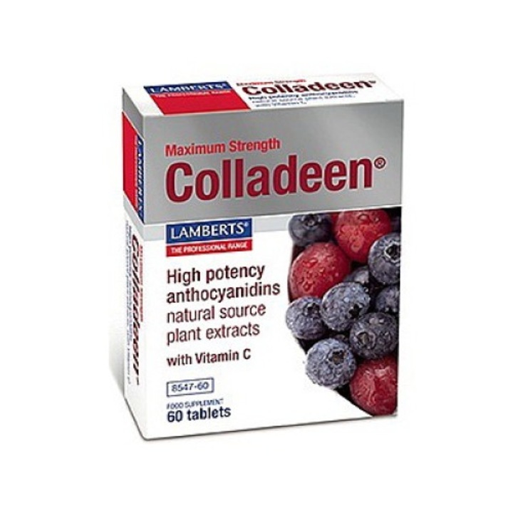 Comprimate cu colagen, Lamberts, 60 comprimate, Rosu