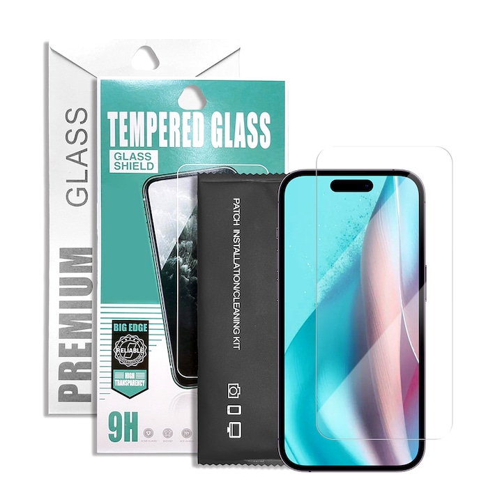 Samsung Galaxy A52 4G / A52 5G / A52S 5G / A53 5G / Redmi Note 10 4G / Redmi Note 10S kompatibilis 2.5D prémium üvegfólia, átlátszó, Big Edge