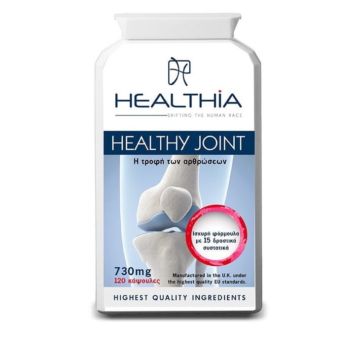Supliment alimentar pentru articulatii Healthia, Healthy Joint, 730 mg, 120 capsule