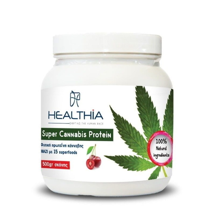 Pudra proteica Healthia, Super Cannabis Protein, 500g