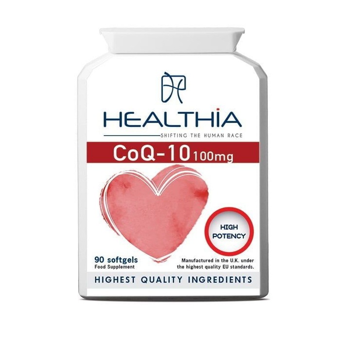 Supliment alimentar Healthia, CoQ-10, 100 mg, 90 capsule moi