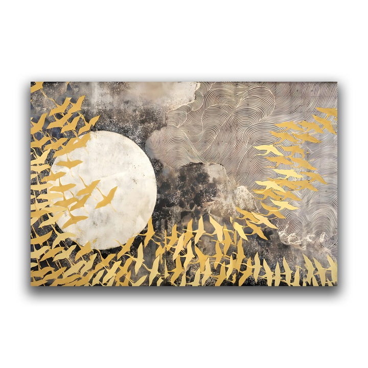 Картина на платно, LuxCanva® B1087, Голямото преселение, 60 X 90 CM, 100% памучно платно 400g/m2, Дървена рамка