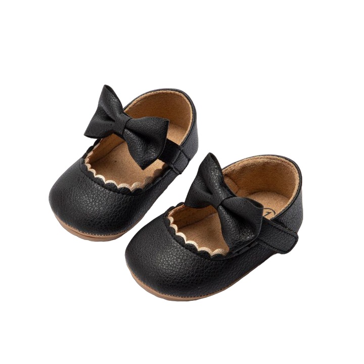 852324060Бебешки обувки Mixbo, с панделка, розови 12-18 L, Черен