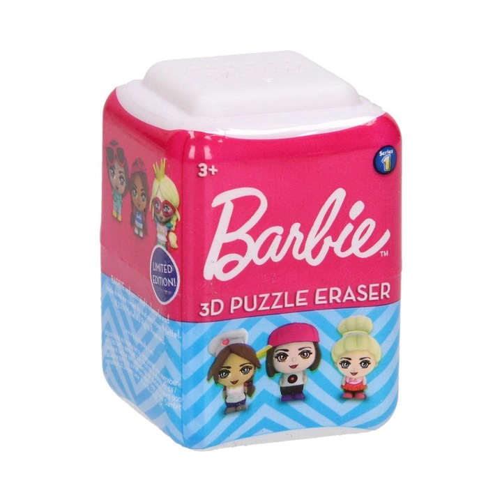 Барби 3D пъзел гумичка - 5 см